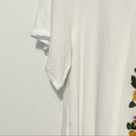 Umgee Boho Hippie Crochet Knit Floral Embroidered Dress Womens Size Medium - Picture 6 of 12